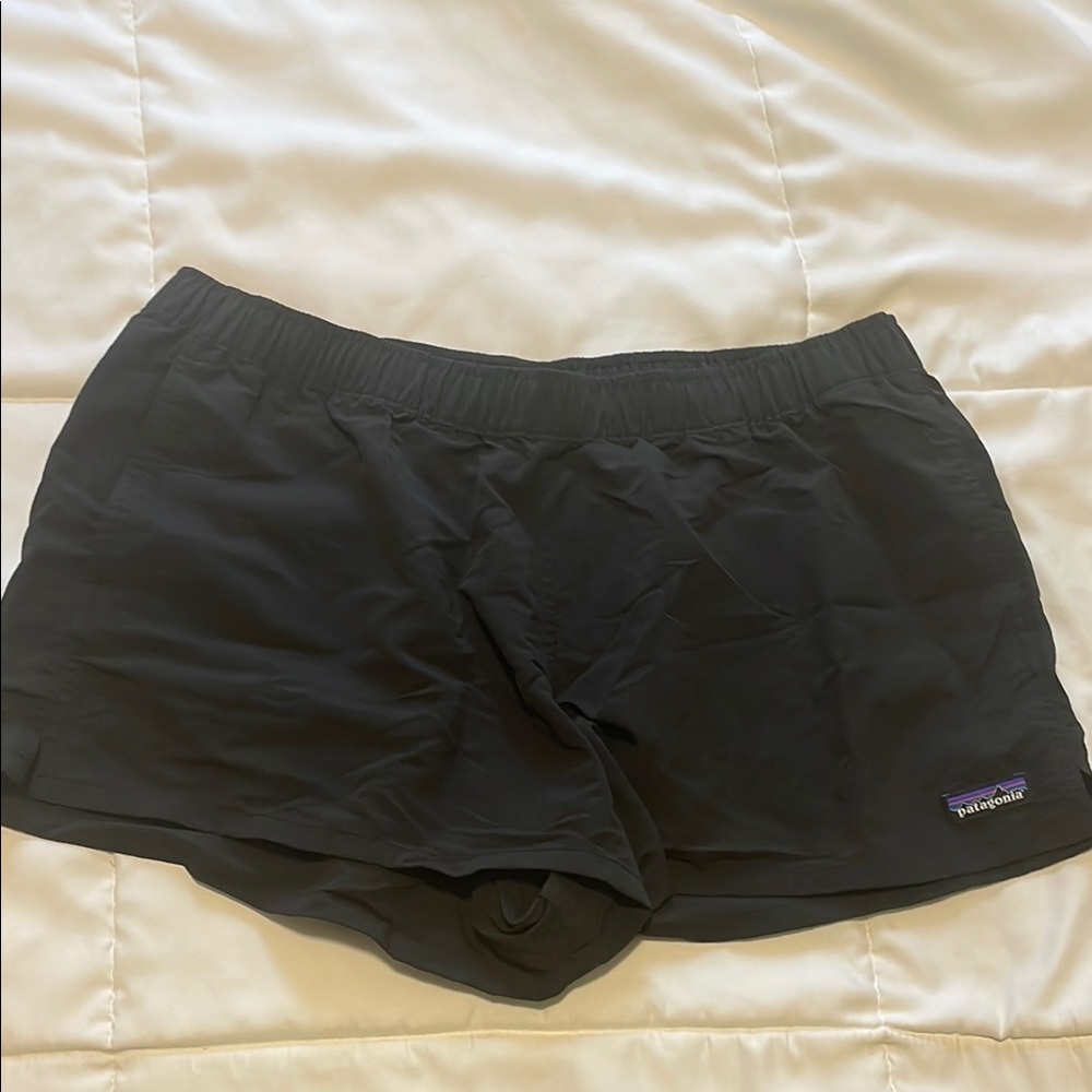 Patagonia Black Athletic Shorts Lightweight Moisture-Wicking